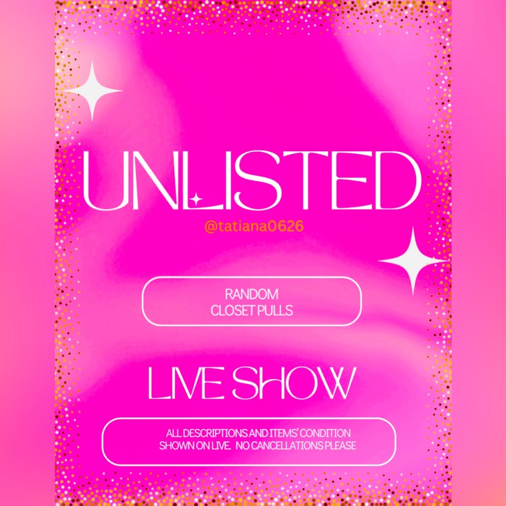 UNLISTED ITEMS LIVE SHOW